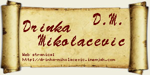Drinka Mikolačević vizit kartica